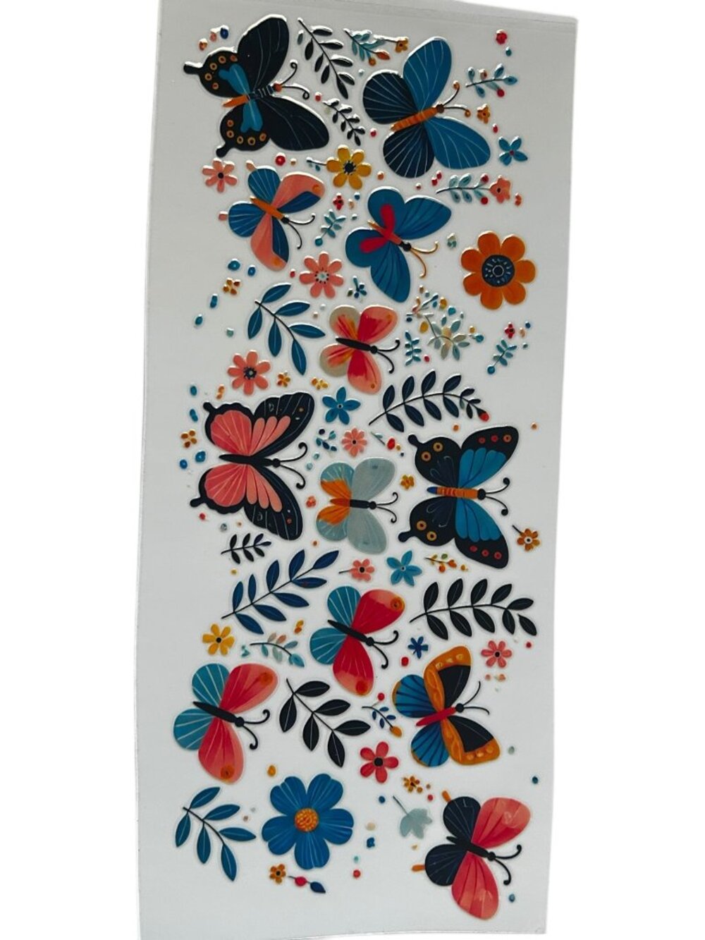 Colorful Butterfly Garden Cup Wrap | Floral Butterfly Tumbler Wrap | Cup Add On